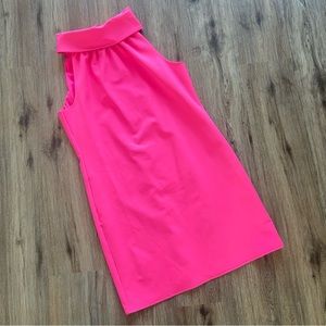 Sail to Sable Pink Sheath Dress Mock Neck Sleeveless